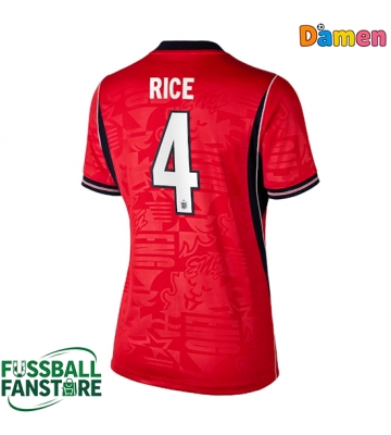 England Declan Rice #4 Replik Auswärtstrikot Damen WM 2026 Kurzarm